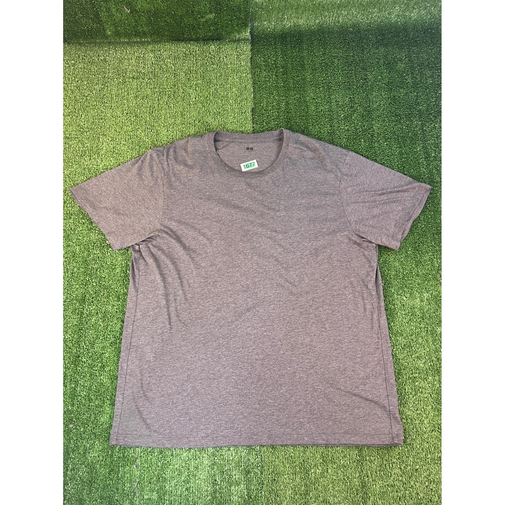 Uniqlo Mens Supima Cotton Crew Neck T-Shirt Charcoal Gray XXL Short Sleeve Tee